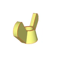 wing_nut rotating 3D render